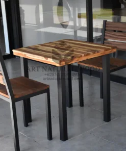 KURSI MINIMALIS KAYU TREMBESI ART NATURAL WOOD