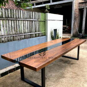 meja meeting kayu solid-meja meeting-conference table-meja resin-meja kantor-meeting table-meja trembesi-suar wood