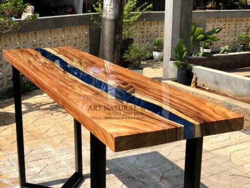 meja konsul kayu solid-meja konsul-console table-meja minimalis-meja kayu solid-foyer area