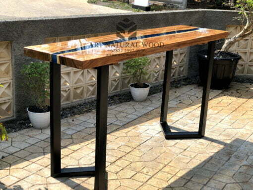 meja konsul kayu solid-meja konsul-console table-meja minimalis-meja kayu solid-foyer area