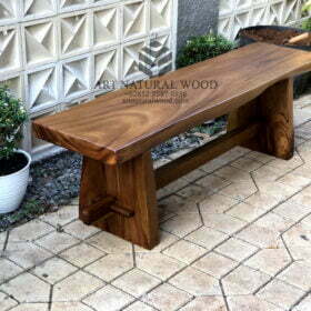 bangku panjang kayu solid-bangku kayu-bangku makan-bangkupanjang-bench