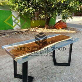 meja resin kayu natural-meja river-meja epoxy kayu trembesi-mejamakan resin
