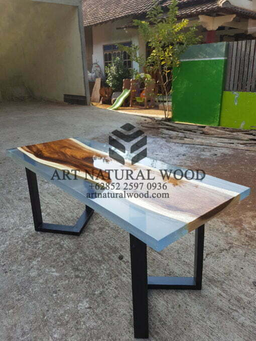meja resin kayu natural-meja river-meja epoxy kayu trembesi-mejamakan resin