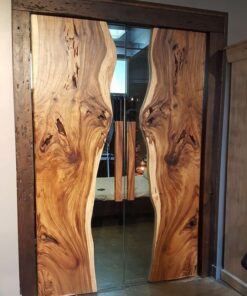 pintu kaca kayu utuh-pintu kayu kombinasi kaca-pitu kayu resin-pintu epoxy