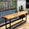 meja bar industrial kayu solid-bar table-meja dapur-meja bar kayu-meja dapur industrial-meja kayu industrial