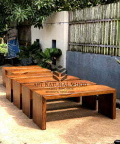 bangku kayu cafe panjang-bangku kayu solid-bangku panjang-bangku cafe-bangku kayu trembesi
