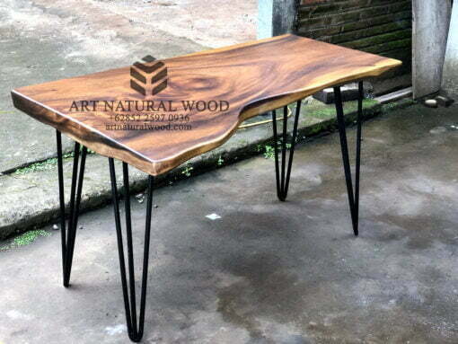 meja kerja kayu solid-meja kerja natural solid-meja kerja industrial