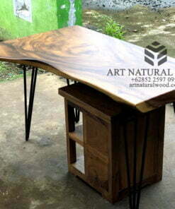 meja kerja kayu solid-meja kerja natural solid-meja kerja industrial