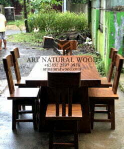 meja cafe minimalis kayu trembesi-meja makan minimalis kayu jati-meja kayu minimalis