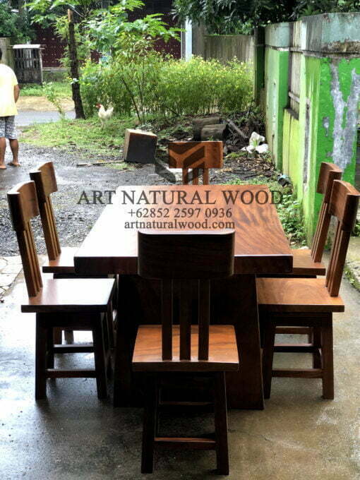 meja cafe minimalis kayu trembesi-meja makan minimalis kayu jati-meja kayu minimalis