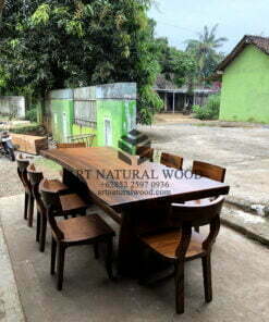 meja cafe minimalis kayu trembesi-meja makan minimalis kayu jati-meja kayu minimalis