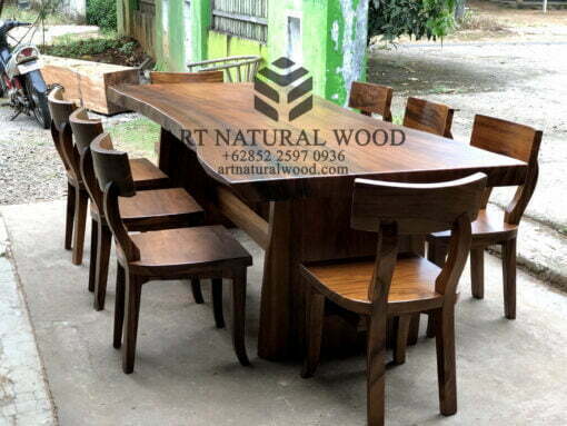 meja cafe minimalis kayu trembesi-meja makan minimalis kayu jati-meja kayu minimalis