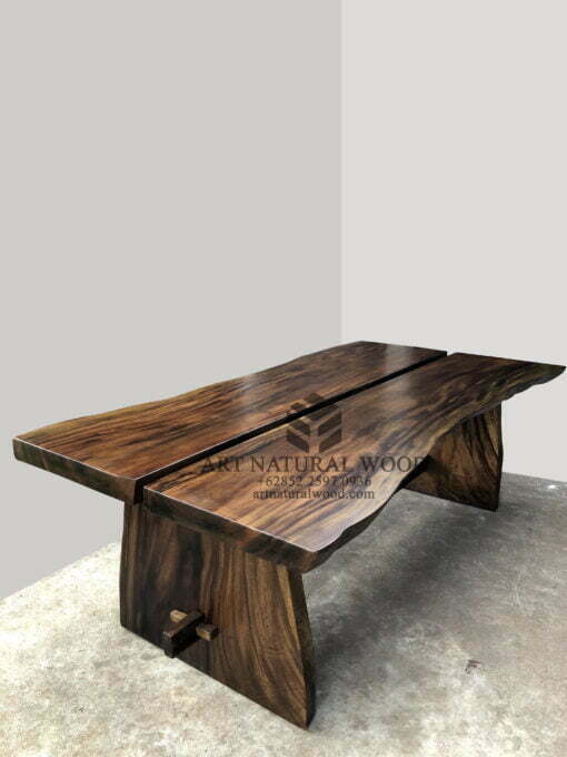 meja meeting kayu besar- meja rapat kayu besar- conference table- meja pertemuan-meja makan-meja cafe besar