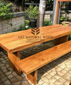 meja makan kayu jati-meja bangku jati-set meja makan jati-meja bangku jati-meja cafe kayu jati