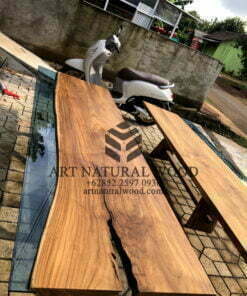 pintu kaca kayu utuh-pintu kayu kombinasi kaca-pitu kayu resin-pintu epoxy