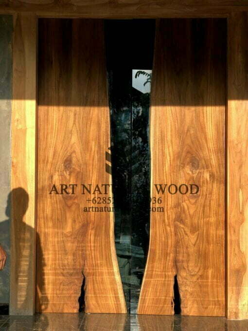 pintu kaca kayu utuh-pintu kayu kombinasi kaca-pitu kayu resin-pintu epoxy