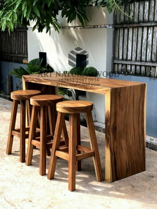 meja mini bar kayu solid-meja mini bar kayu jati-meja bar-meja cafe-meja barista