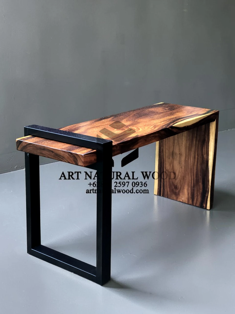 meja kerja industrial-meja kantor industrial-workdesk industrial-meja kerja kayu solid