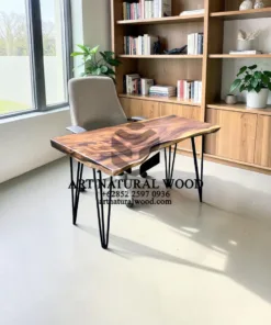 meja kerja kayu solid-meja kerja natural solid-meja kerja industrial