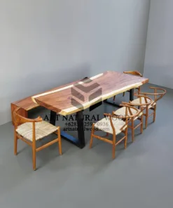 meja kursi set cafe-kursi anyaman-meja natural-meja kayu solid-meja kayu trembesi-meja kayu alami-bangku kayu panjang-bangku kayu solid