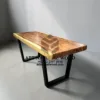 meja makan kayu utuh-meja makan kayu solid-meja makan industrial-meja makan kayu trembesi-meja cafe kayu utuh-mejacafe kayu solid