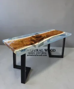 meja resin kayu natural-meja river-meja epoxy kayu trembesi-mejamakan resin