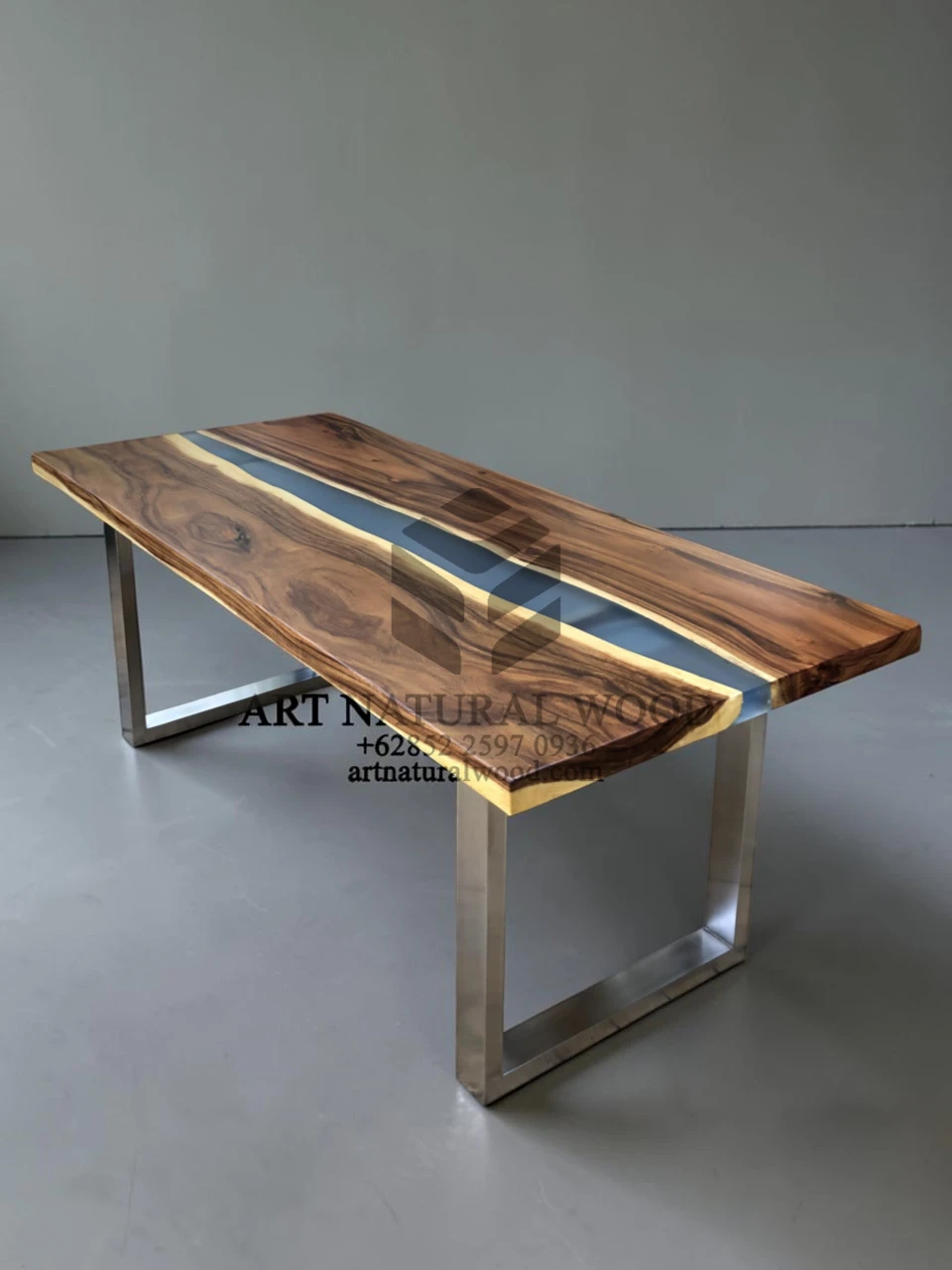 meja river resin-meja river kayu soli-meja makan river-meja river kayu trembesi-meja kayu resin-meja resin