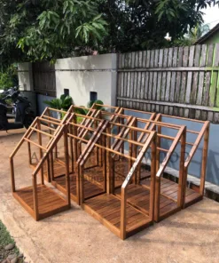 rak handuk kayu minimalis-gantungan handuk kamar mandi-hanger handuk kayu