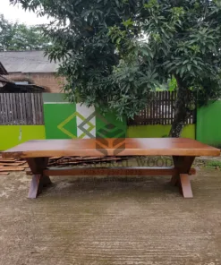 meja kantor kayu besar-meja meeting kayu-meja rapat kayu-meja kayu trembesi-meja kayu tebal-meja kayu mewah