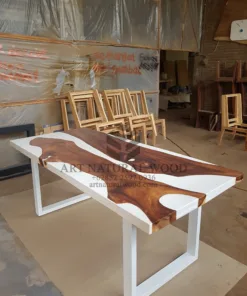 meja epoxy resin-meja kayu resin-meja kayu epoxy-meja makan kayu resin