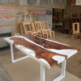 meja epoxy resin-meja kayu resin-meja kayu epoxy-meja makan kayu resin