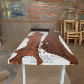 meja epoxy resin-meja kayu resin-meja kayu epoxy-meja makan kayu resin