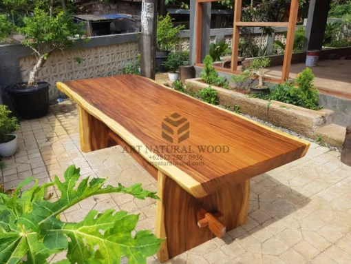 meja makan kayu unik-meja makan kayu trembesi solid-meja cafe kayu trembesi-meja kayu trembesi besar-meja kayu besar-meja balok-meja balok kayu