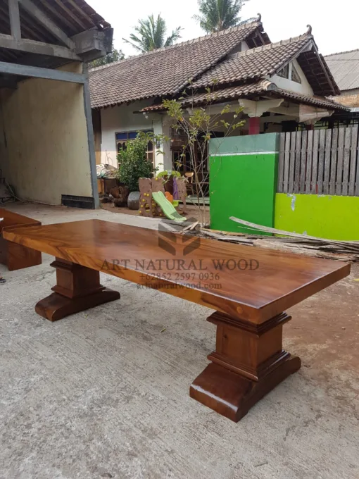 meja kayu solid antik-meja kayu besar-meja meeting kayu besar-meja makan kayu besar-meja rapat kayu trembesi