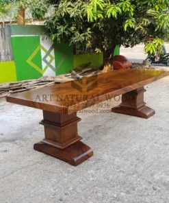 meja kayu solid antik-meja kayu besar-meja meeting kayu besar-meja makan kayu besar-meja rapat kayu trembesi