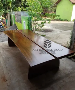 meja rapat kayu besar solid-meja rapat besar-meja rapat kayu-meja rapat trembesi