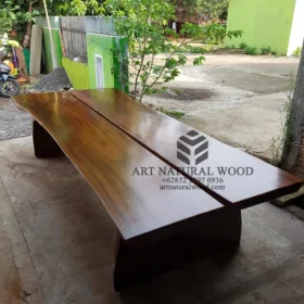 meja rapat kayu besar solid-meja rapat besar-meja rapat kayu-meja rapat trembesi