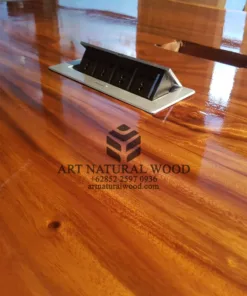 meja meeting kayu besar panjang-meja meeting trembesi-meja kayu besar-meja kantor besar-meja rapat kayu besar