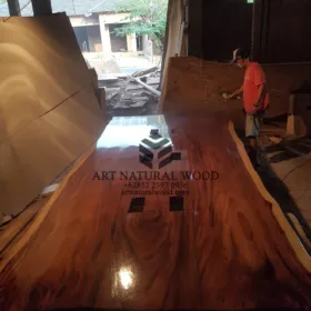 meja meeting kayu besar panjang-meja meeting trembesi-meja kayu besar-meja kantor besar-meja rapat kayu besar