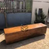 bangku balok kayu utuh-bangku kayu unik-bangku kayu balok-bangku kayu trembesi-meja kayu besar