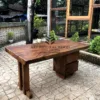 meja kantor kayu trembesi-meja kantor kayu solid-meja kerja kayu trembesi-meja biro-meja kayu besar-meja kayu tebal