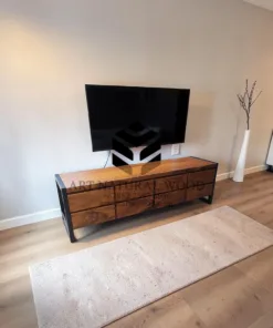 bufet tv kayu minimalis-bufet laci minimalis-bufet kayu solid-bufet industrial