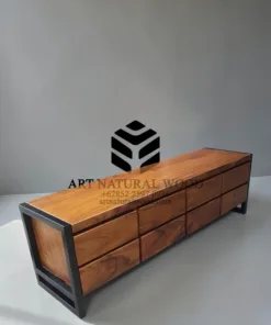 bufet tv kayu minimalis-bufet laci minimalis-bufet kayu solid-bufet industrial