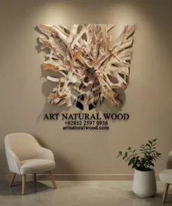hiasan dinding akar kayu-akar kayu jati-furniture akar-hiasan akar