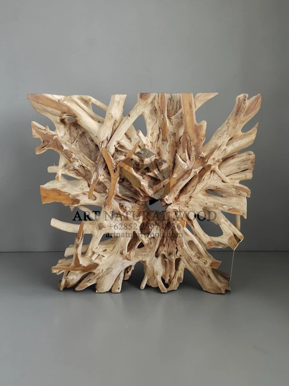 hiasan dinding akar kayu-akar kayu jati-furniture akar-hiasan akar