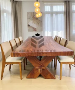 meja kantor kayu besar-meja meeting kayu-meja rapat kayu-meja kayu trembesi-meja kayu tebal-meja kayu mewah