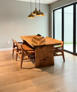meja makan kayu jati solid-meja kayu besar-meja makan jati-meja makan kayu jati mewah-meja kyu jati besar-set meja makan
