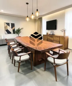 meja makan kayu trembesi besar-meja makan kayu utuh-meja makan kayu besar-meja kayu besar-meja kayu trembesi-meja cafe kayu trembesi