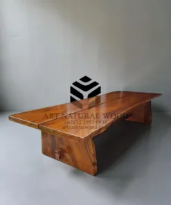 meja rapat kayu besar solid-meja rapat besar-meja rapat kayu-meja rapat trembesi