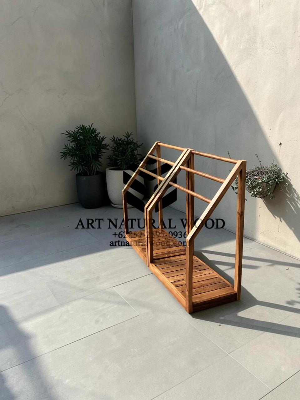 rak handuk kayu minimalis-gantungan handuk kamar mandi-hanger handuk kayu